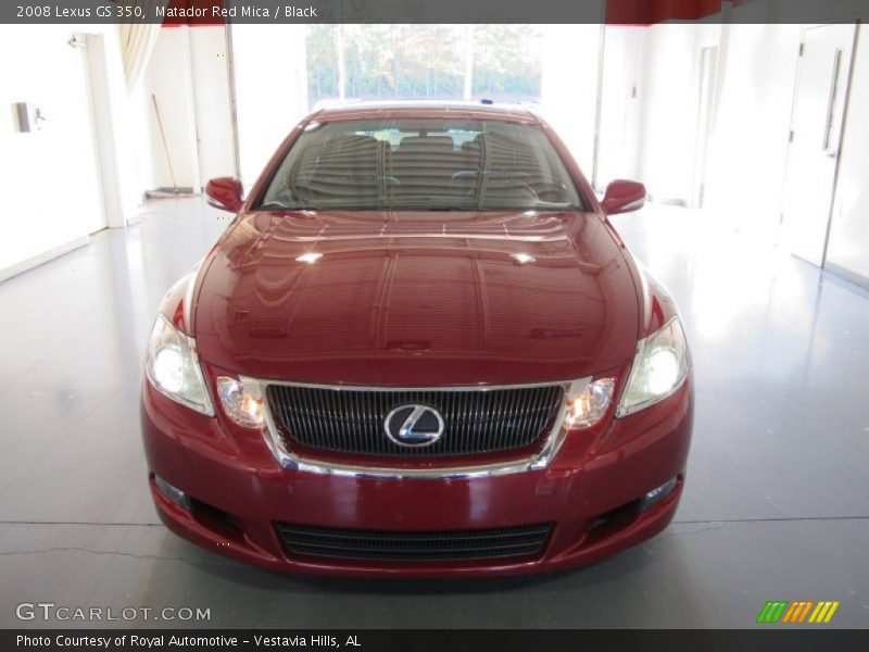 Matador Red Mica / Black 2008 Lexus GS 350
