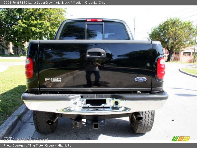 Black / Medium Graphite Grey 2003 Ford F150 Lariat SuperCrew 4x4