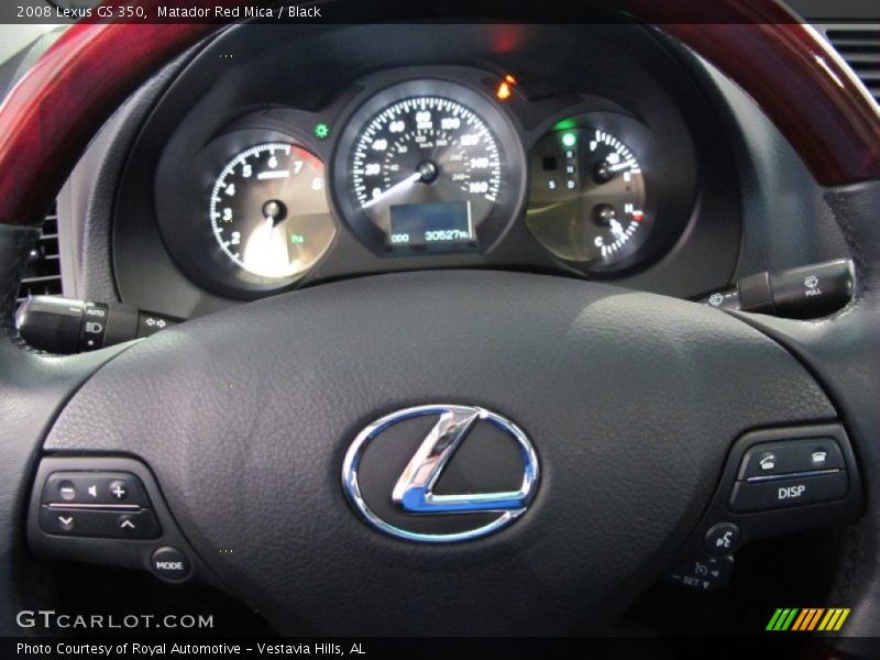 Matador Red Mica / Black 2008 Lexus GS 350