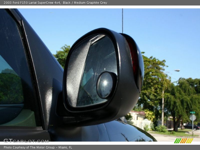 Black / Medium Graphite Grey 2003 Ford F150 Lariat SuperCrew 4x4