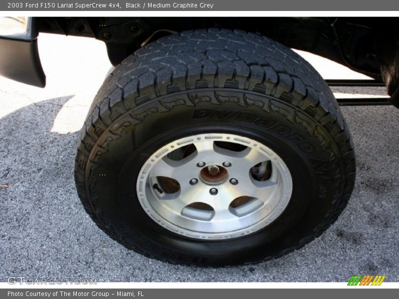 Black / Medium Graphite Grey 2003 Ford F150 Lariat SuperCrew 4x4