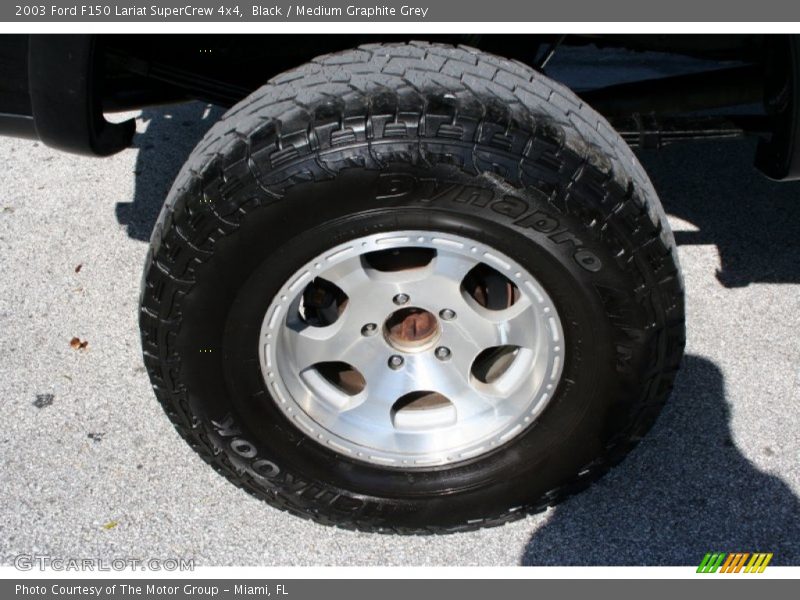Black / Medium Graphite Grey 2003 Ford F150 Lariat SuperCrew 4x4