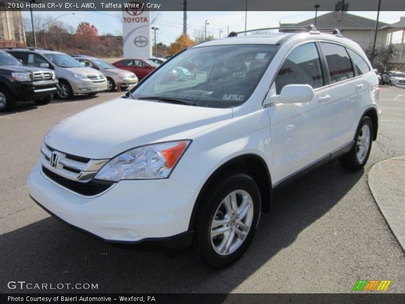 Taffeta White / Gray 2010 Honda CR-V EX-L AWD