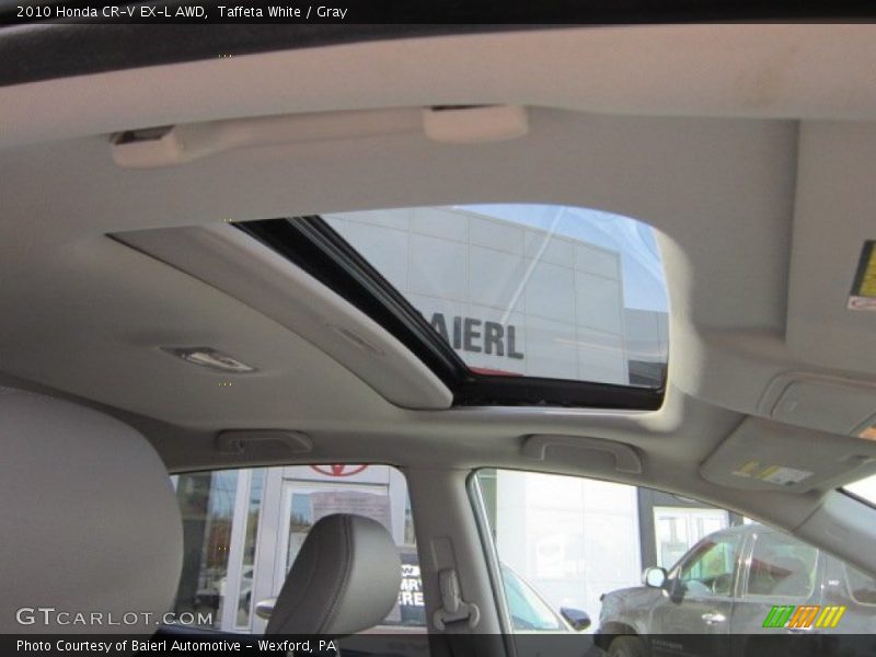 Taffeta White / Gray 2010 Honda CR-V EX-L AWD