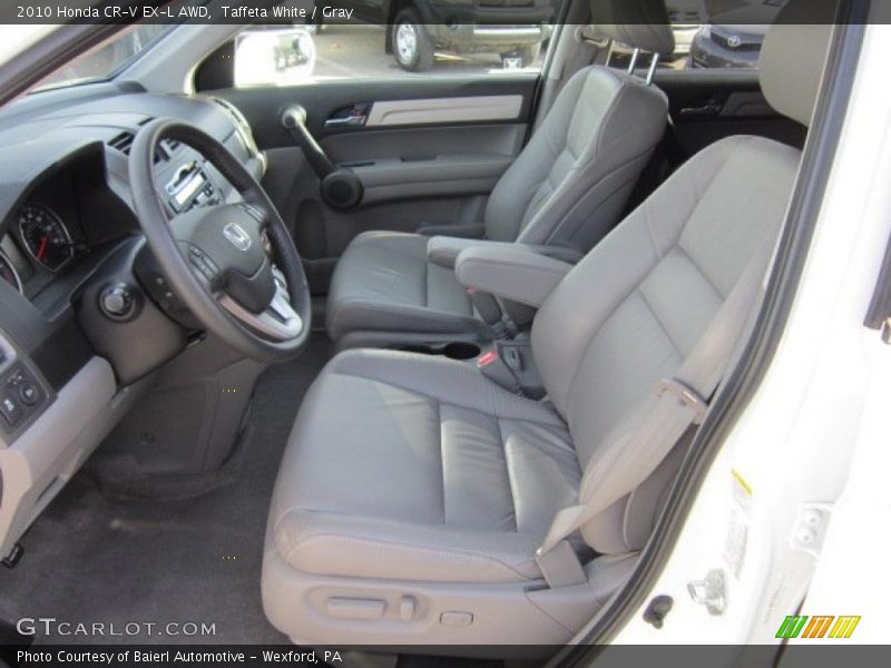Taffeta White / Gray 2010 Honda CR-V EX-L AWD