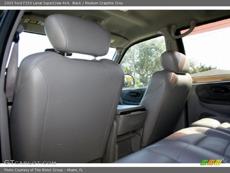 Black / Medium Graphite Grey 2003 Ford F150 Lariat SuperCrew 4x4