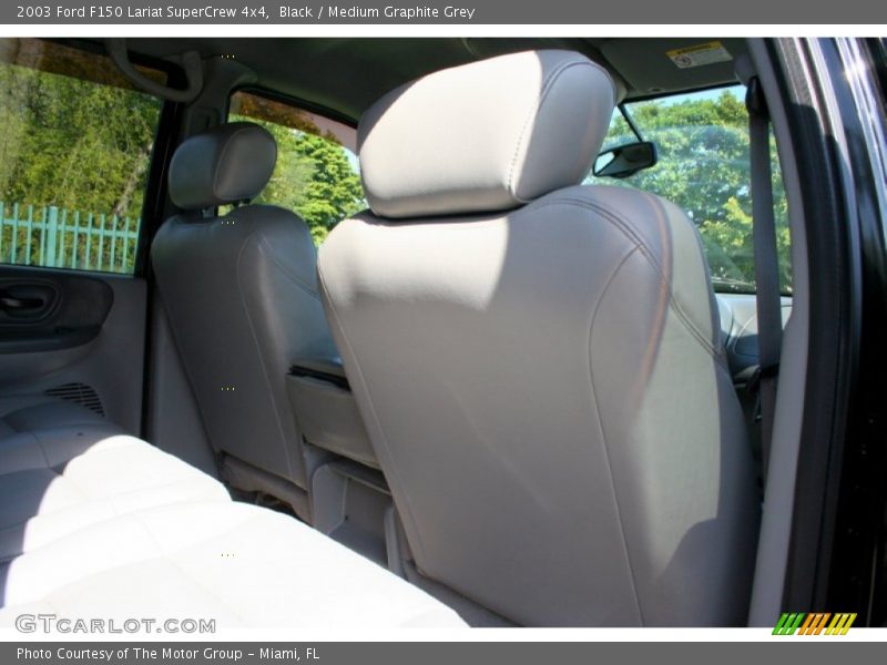 Black / Medium Graphite Grey 2003 Ford F150 Lariat SuperCrew 4x4