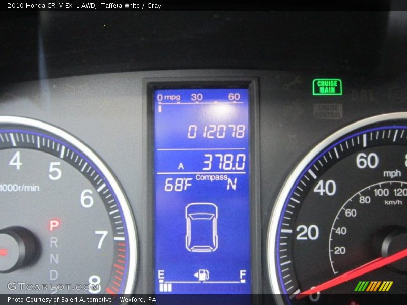 Taffeta White / Gray 2010 Honda CR-V EX-L AWD