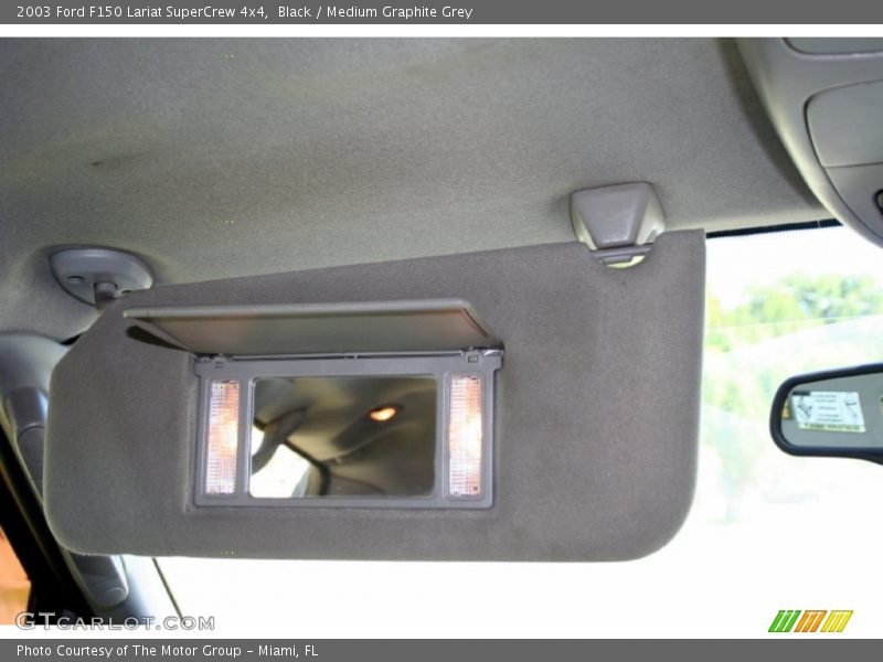 Black / Medium Graphite Grey 2003 Ford F150 Lariat SuperCrew 4x4