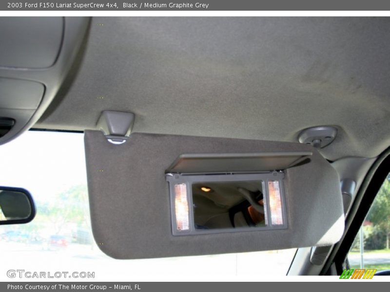 Black / Medium Graphite Grey 2003 Ford F150 Lariat SuperCrew 4x4