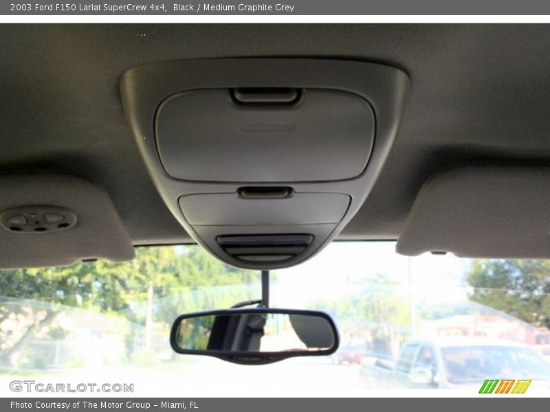 Black / Medium Graphite Grey 2003 Ford F150 Lariat SuperCrew 4x4