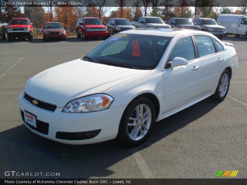 White / Ebony 2009 Chevrolet Impala LTZ