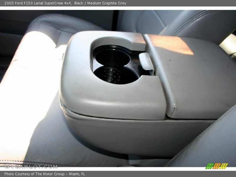 Black / Medium Graphite Grey 2003 Ford F150 Lariat SuperCrew 4x4