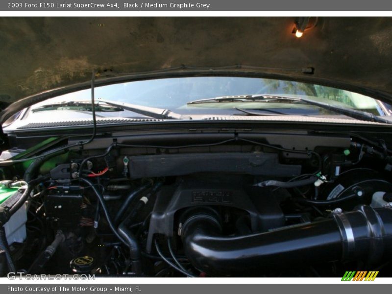 Black / Medium Graphite Grey 2003 Ford F150 Lariat SuperCrew 4x4
