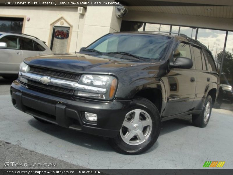 Dark Gray Metallic / Medium Pewter 2003 Chevrolet TrailBlazer LT
