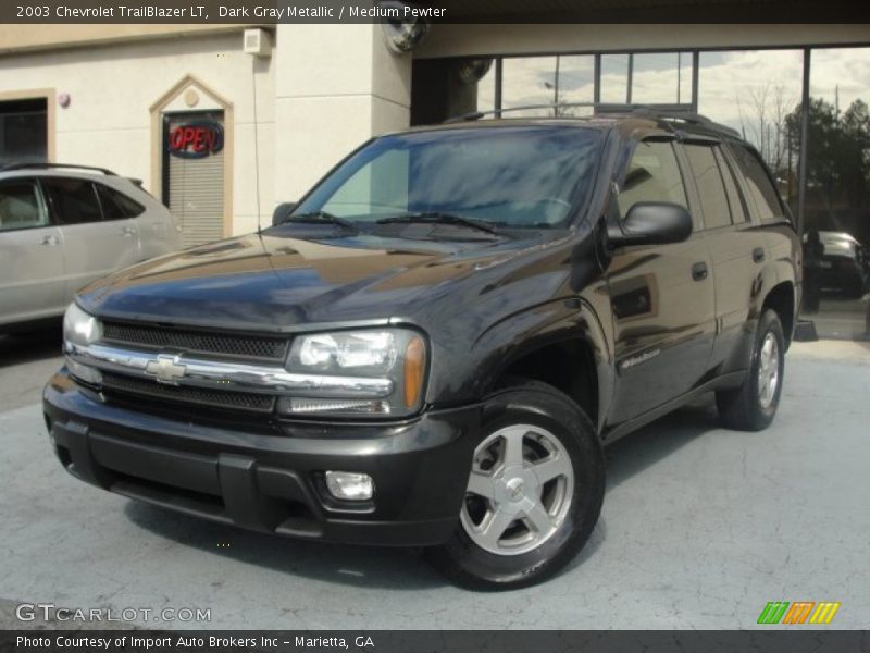 Dark Gray Metallic / Medium Pewter 2003 Chevrolet TrailBlazer LT