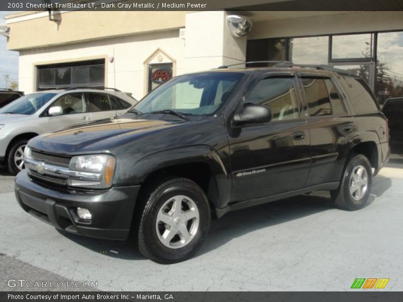 Dark Gray Metallic / Medium Pewter 2003 Chevrolet TrailBlazer LT