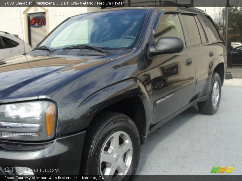 Dark Gray Metallic / Medium Pewter 2003 Chevrolet TrailBlazer LT