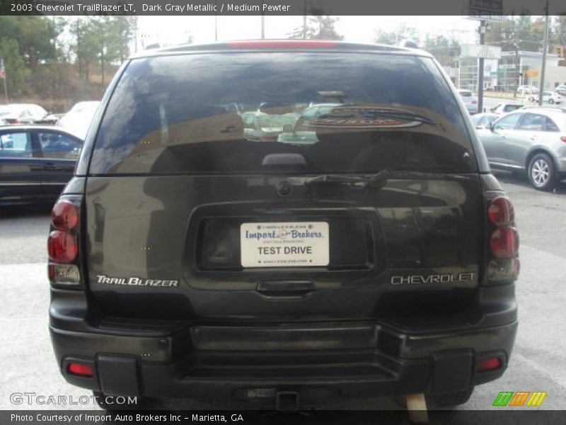 Dark Gray Metallic / Medium Pewter 2003 Chevrolet TrailBlazer LT