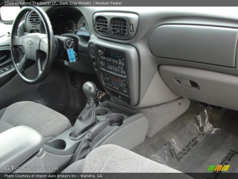 Dark Gray Metallic / Medium Pewter 2003 Chevrolet TrailBlazer LT