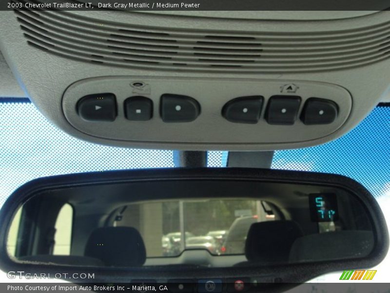 Dark Gray Metallic / Medium Pewter 2003 Chevrolet TrailBlazer LT