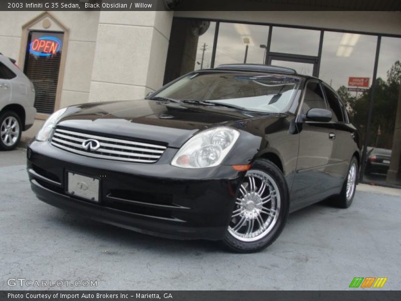 Black Obsidian / Willow 2003 Infiniti G 35 Sedan