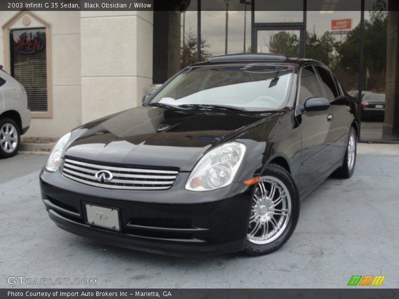 Black Obsidian / Willow 2003 Infiniti G 35 Sedan