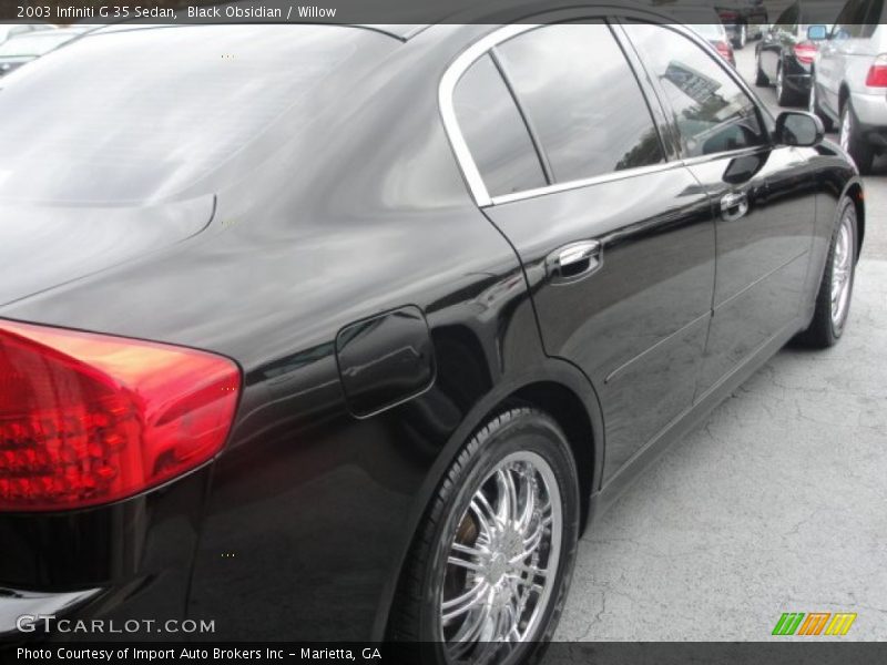 Black Obsidian / Willow 2003 Infiniti G 35 Sedan