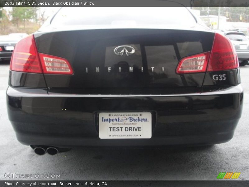 Black Obsidian / Willow 2003 Infiniti G 35 Sedan