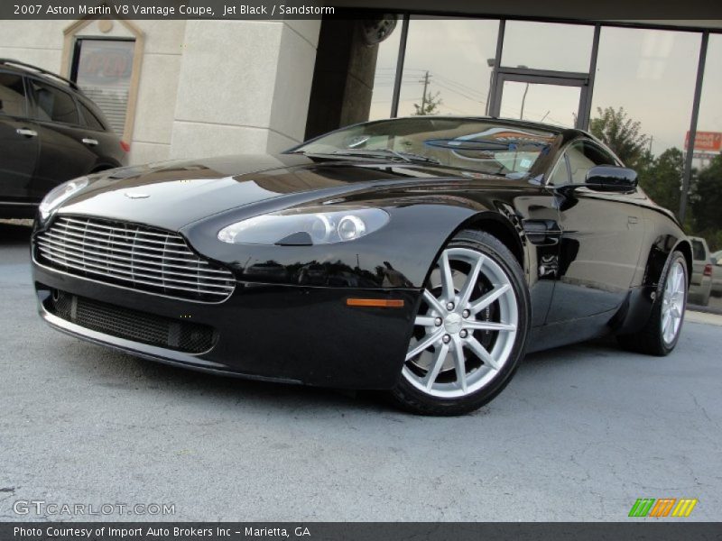 Jet Black / Sandstorm 2007 Aston Martin V8 Vantage Coupe