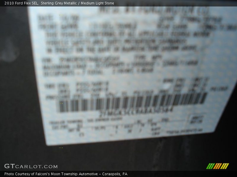 Sterling Grey Metallic / Medium Light Stone 2010 Ford Flex SEL