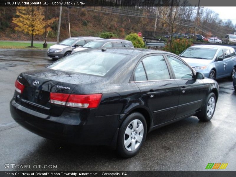 Ebony Black / Gray 2008 Hyundai Sonata GLS