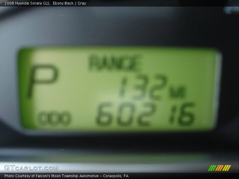 Ebony Black / Gray 2008 Hyundai Sonata GLS