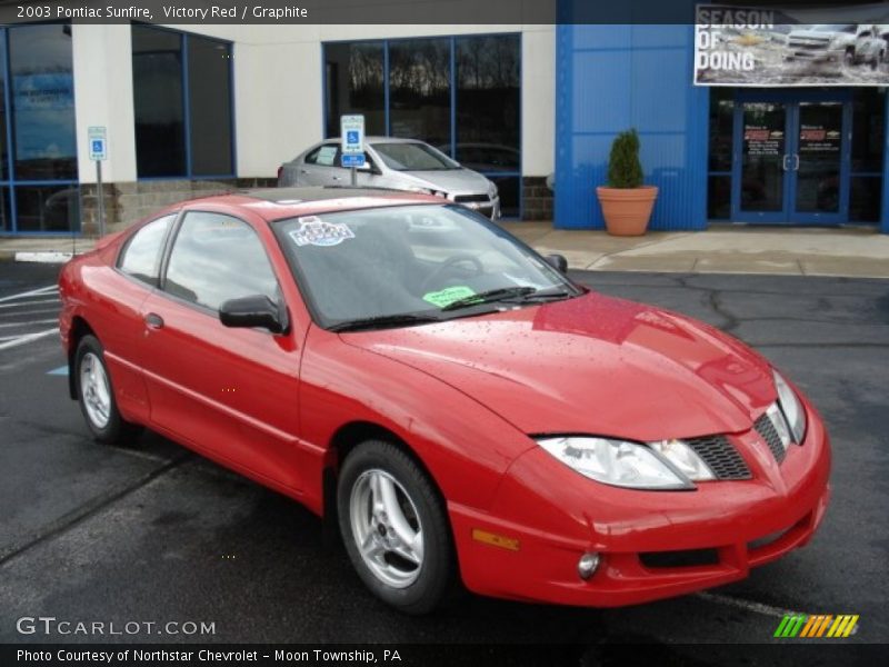 Victory Red / Graphite 2003 Pontiac Sunfire