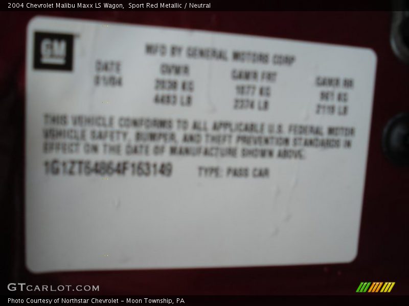 Sport Red Metallic / Neutral 2004 Chevrolet Malibu Maxx LS Wagon