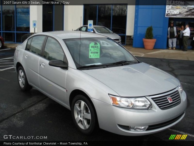 Silver Nickel / Gray 2007 Saturn ION 3 Sedan
