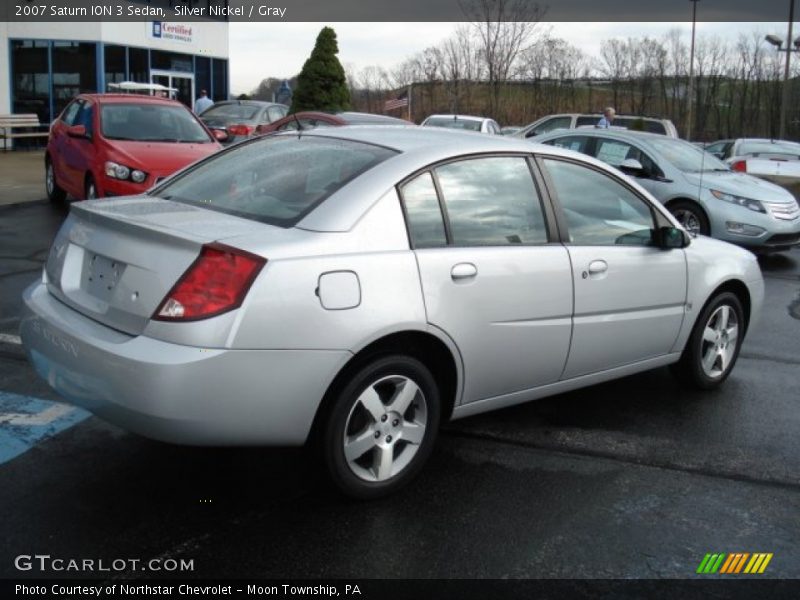 Silver Nickel / Gray 2007 Saturn ION 3 Sedan