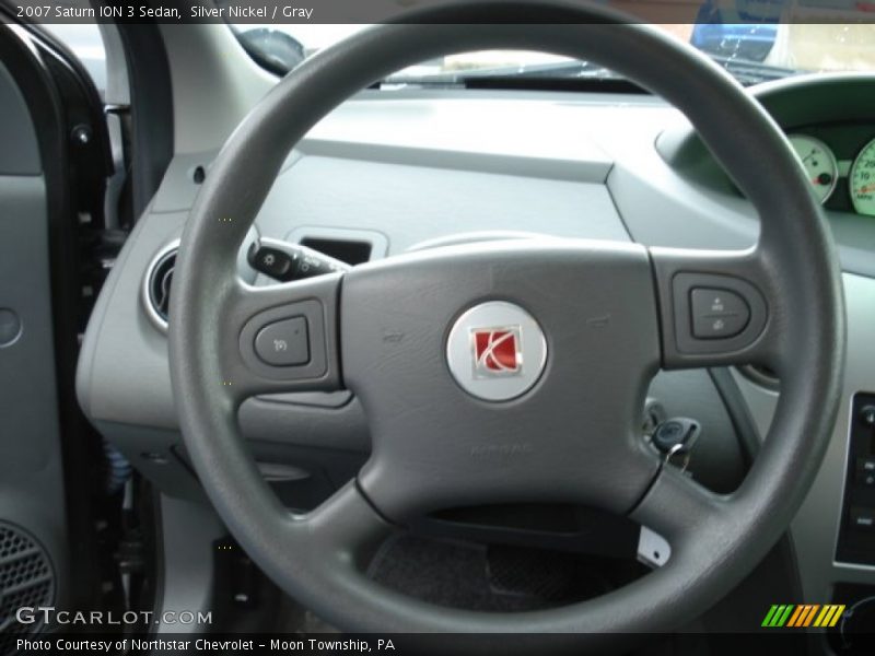 Silver Nickel / Gray 2007 Saturn ION 3 Sedan