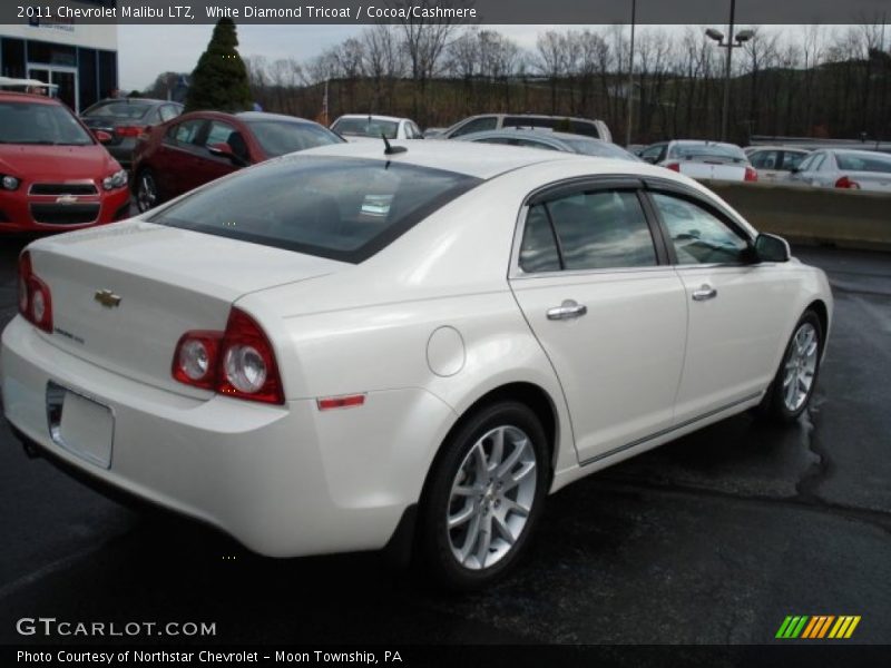 White Diamond Tricoat / Cocoa/Cashmere 2011 Chevrolet Malibu LTZ