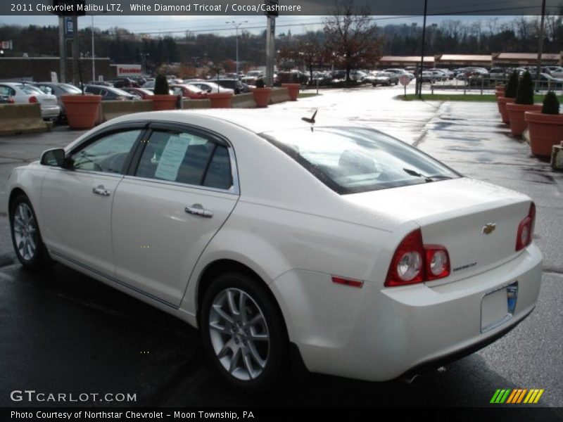 White Diamond Tricoat / Cocoa/Cashmere 2011 Chevrolet Malibu LTZ