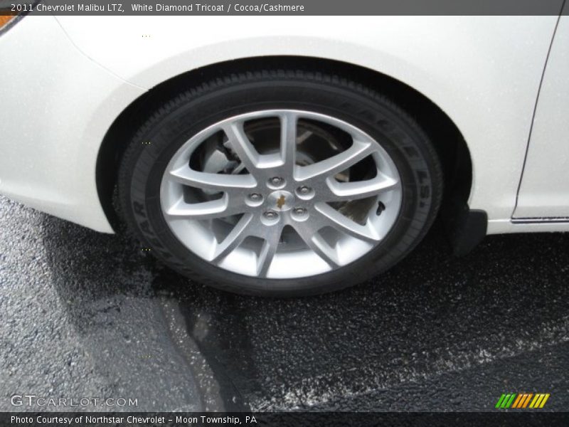 White Diamond Tricoat / Cocoa/Cashmere 2011 Chevrolet Malibu LTZ