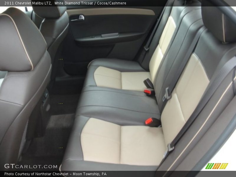 White Diamond Tricoat / Cocoa/Cashmere 2011 Chevrolet Malibu LTZ