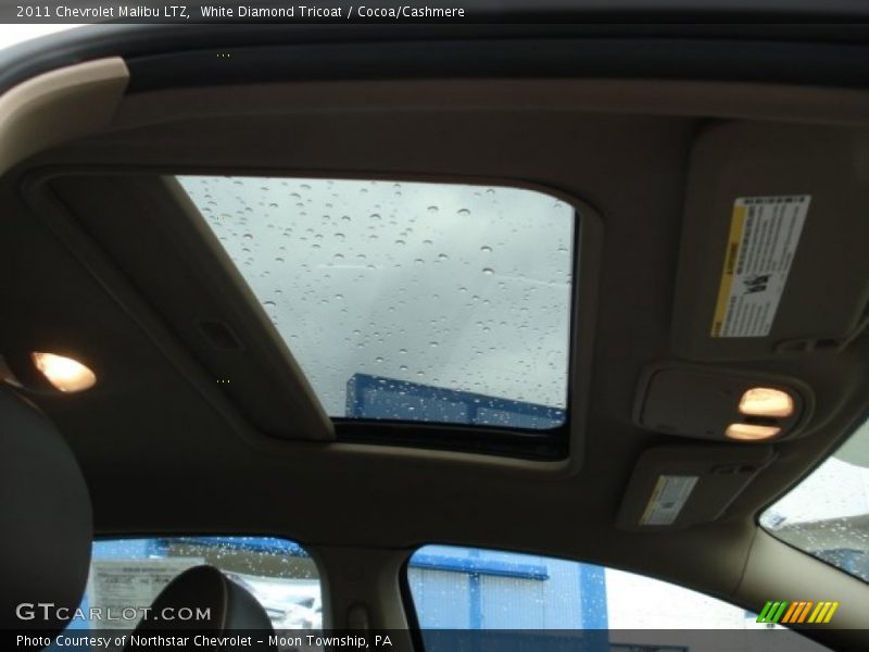 White Diamond Tricoat / Cocoa/Cashmere 2011 Chevrolet Malibu LTZ
