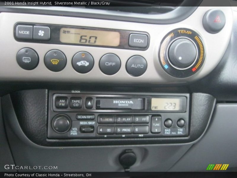 Controls of 2001 Insight Hybrid