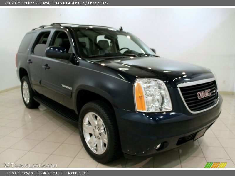 Deep Blue Metallic / Ebony Black 2007 GMC Yukon SLT 4x4