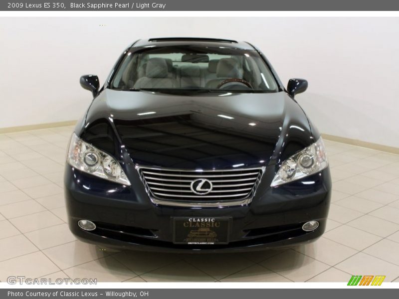 Black Sapphire Pearl / Light Gray 2009 Lexus ES 350