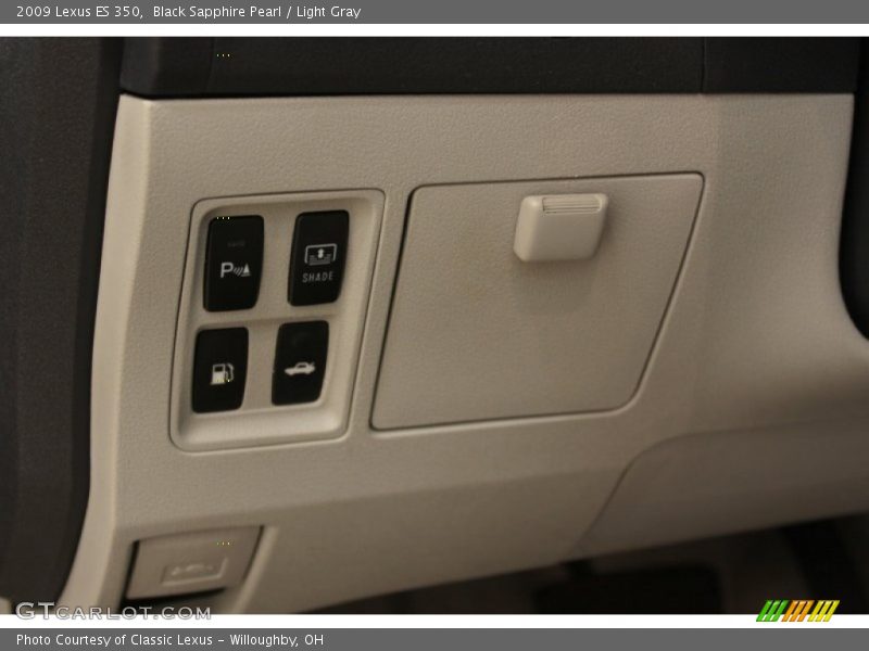 Black Sapphire Pearl / Light Gray 2009 Lexus ES 350