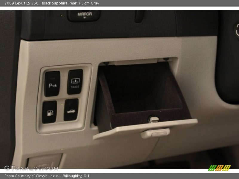 Black Sapphire Pearl / Light Gray 2009 Lexus ES 350