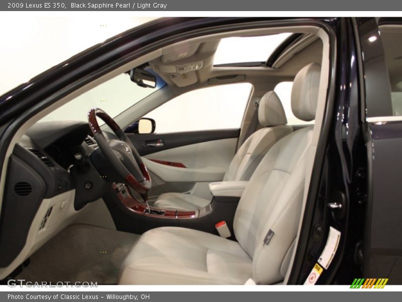 Black Sapphire Pearl / Light Gray 2009 Lexus ES 350