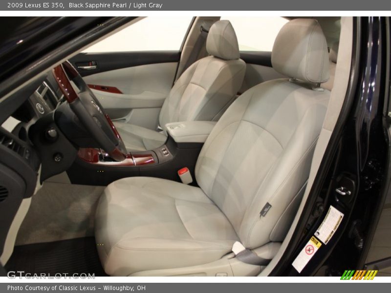 Black Sapphire Pearl / Light Gray 2009 Lexus ES 350